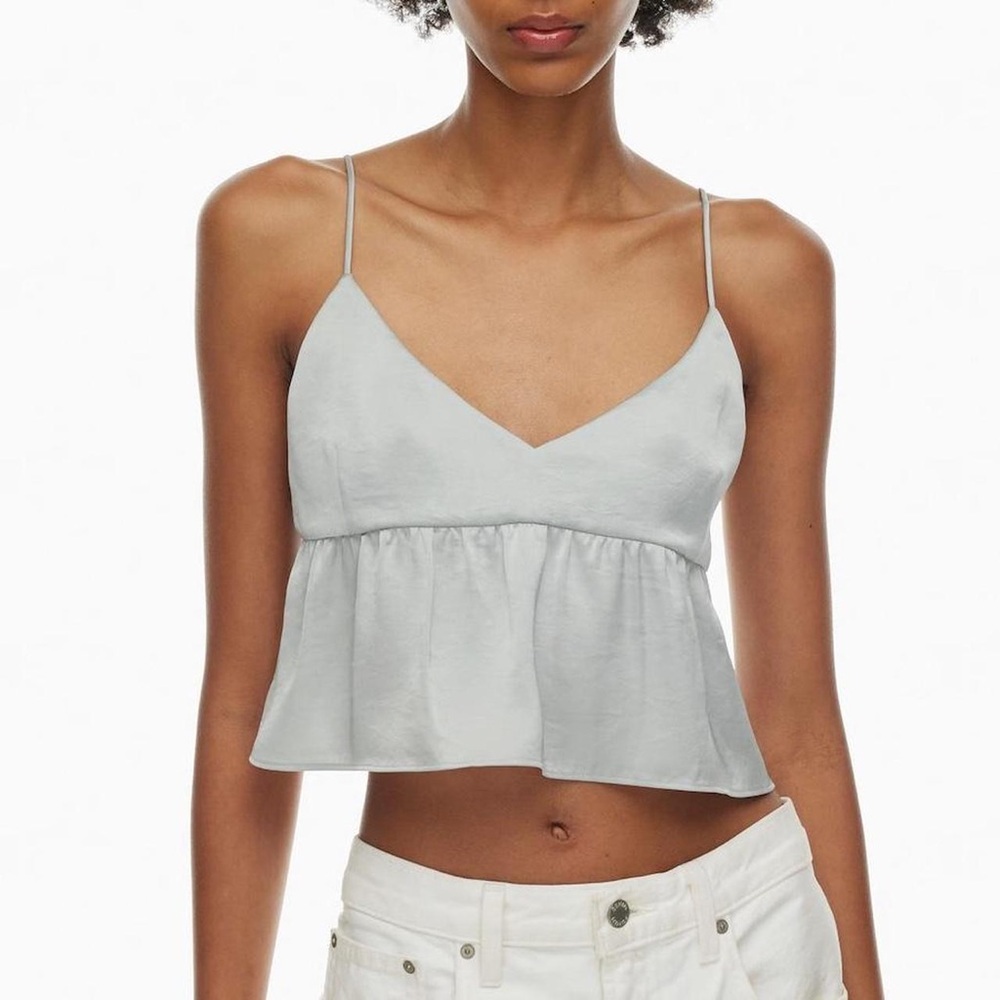 Aritzia Light Gray Camisole Top